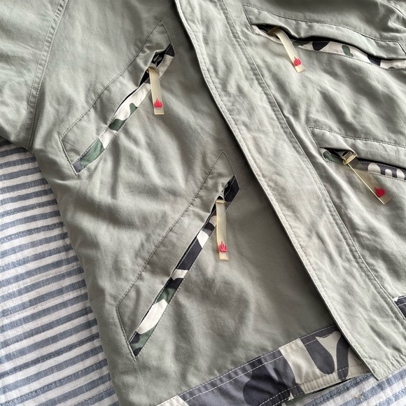 KEMPER army green camo coat boys jacket size 12 - Picture 10 of 10